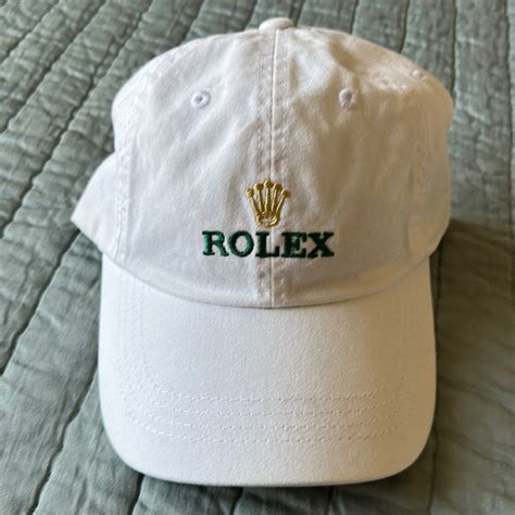 rolex white baseball cap|rolex gold cap.